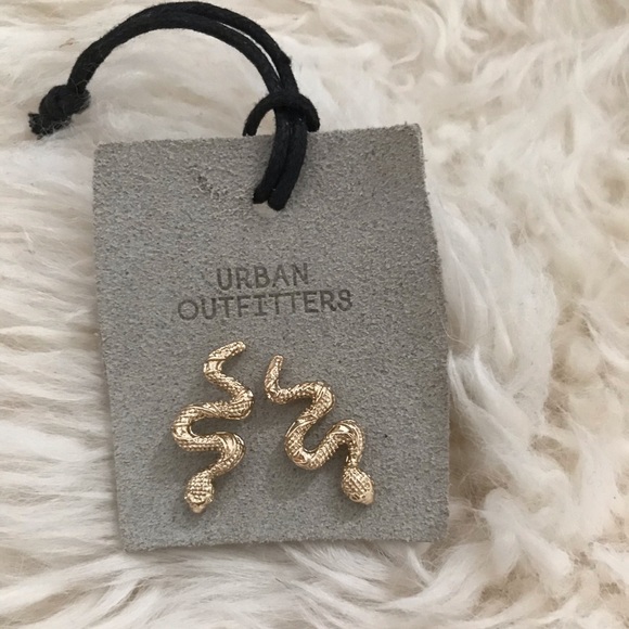 Urban Outfitters Jewelry - Urban Outfitters Gold snake earrings